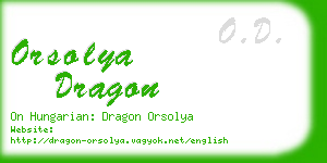 orsolya dragon business card